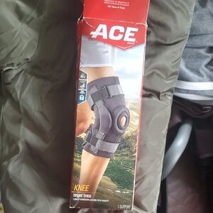 Ace black knee brace hinged Support